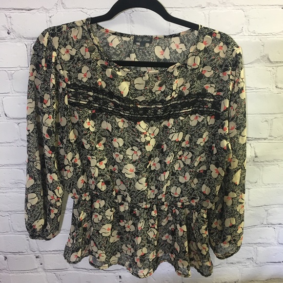 Lily Rose Tops - 3/$25 Lily Rose Floral Print Blouse Large